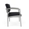 Lesro Lenox Steel Bariatric Chair Metal Frame, Silver, MD Black Upholstery LS1401 - alternate 3